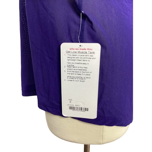NWT Lululemon Get Low Muscle Tank - Size 6 - Picture 6 of 6